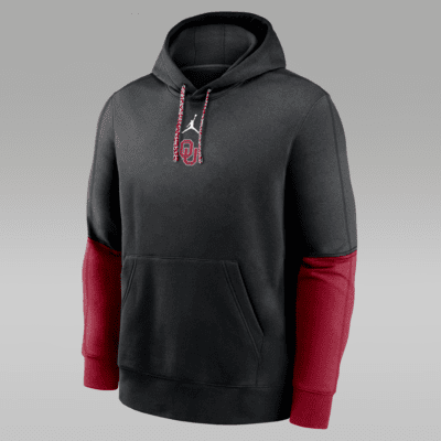 Oklahoma Sooners Sideline Team Issue Club Men s Nike College Pullover Hoodie. Nike